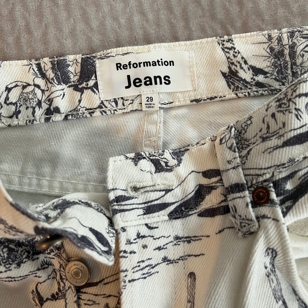 Reformation Oasis High Rise Straight Jeans